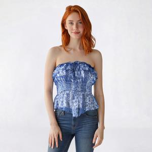 Juniors Madden Girl Patchwork Chiffon Convertible Halter Top