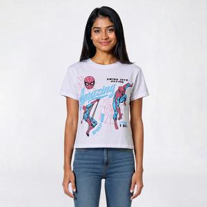 Juniors Freeze Spiderman Skimmer Puff Screen Tee