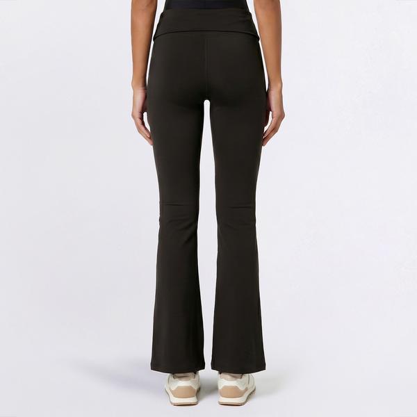 Juniors No Comment Fold Over Waist Flare Pants alternate view