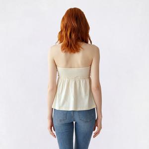 Juniors Derek Heart Button Front Babydoll Tube Top alternate view
