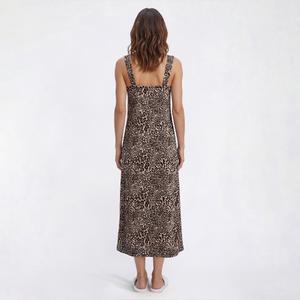 Womens Jessica Simpson Sleeveless Leopard Nightgown w/ Lace alternate view