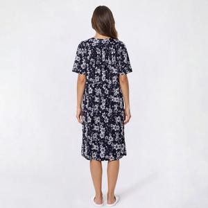 Womens Casual Time Short Sleeve Flower Caftan alternate view