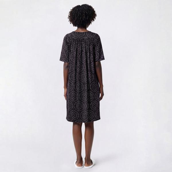 Womens Casual Time Short Sleeve Mandala Caftan alternate view