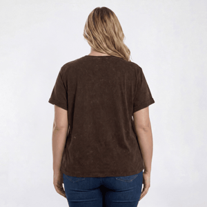 Juniors Plus Attitude Not Included Rock n' Roll  Distressed Tee alternate view