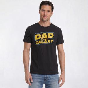 Mens Galaxy Dad Short Sleeve Graphic Tee