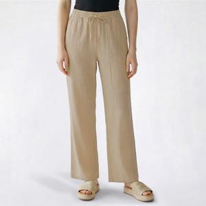 Juniors Hunter & Brown Elastic Waist Drawstring Wide Leg Pants