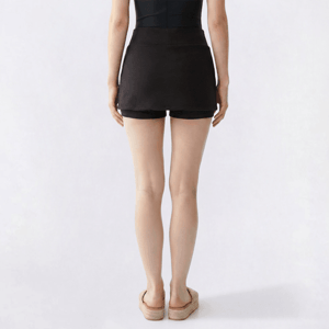 Juniors Derek Heart Fleece Mid Rise Mini Skort With Drawstring alternate view