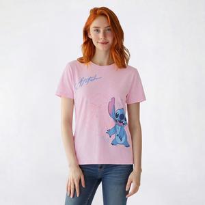 Juniors C-Life Mineral Wash Stitch Front Back Boyfriend Tee