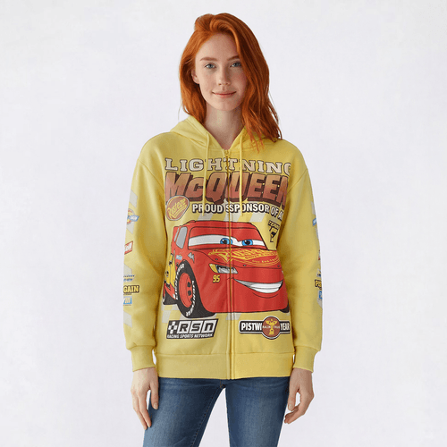 Juniors C-Life Lightning McQueen Fleece Zip Hoodie