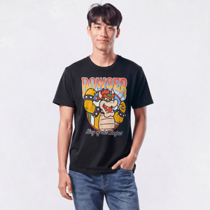 Young Mens Nintendo Bowser King of the Koopas Graphic Tee