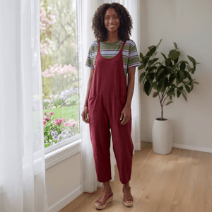 Womens MNK Solid Pull On Knit Two Pocket Jumpsuit