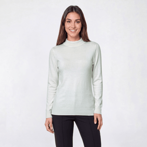 Womens Napa Valley Long Sleeve Solid Mock Neck Sweater alternate view