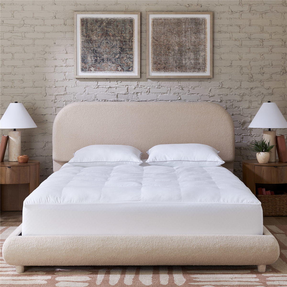 Indulgence by Isotonic Down Alternative Mattress Pad, Full - White