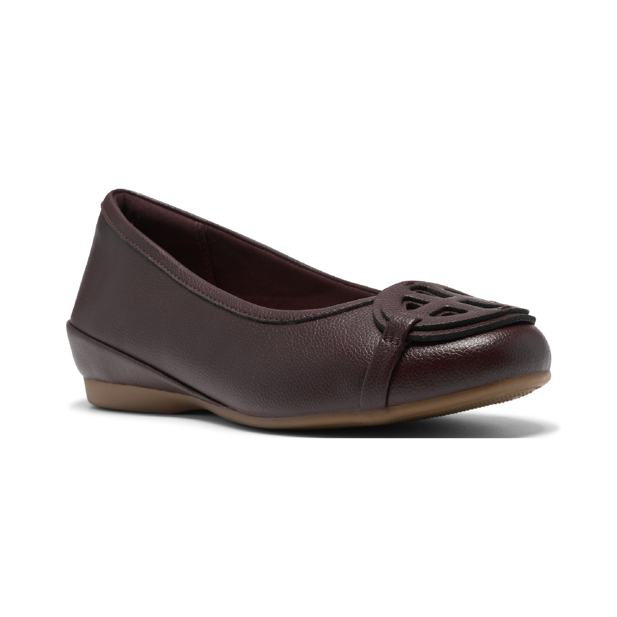 Clarks Women's Cathrynn Luna Slip-On Flats - Burgundy Leather