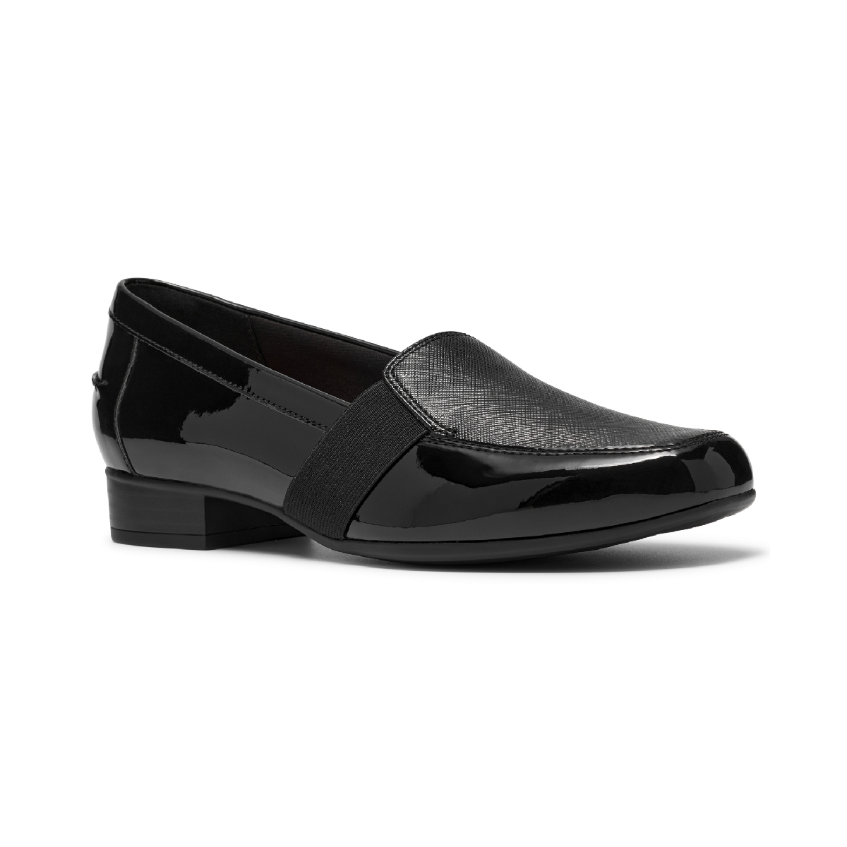 Clarks Women's Juliet Beat Slip-On Loafers - Black Leather