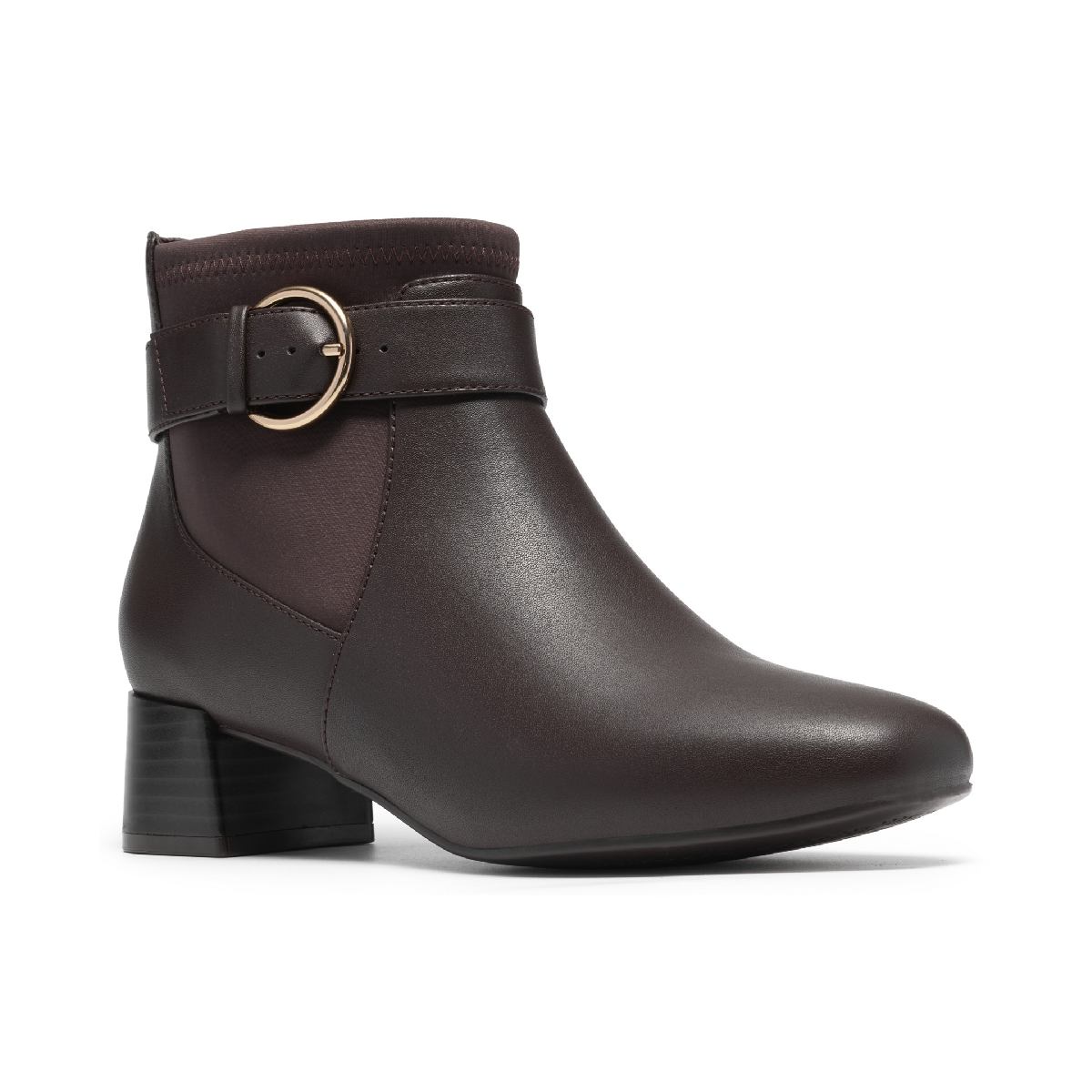 Clarks Collection Women's Iridessa Clara Boots - Dark Brown Leather