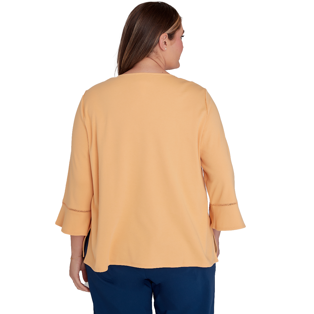 Plus Size Alfred Dunner Classics Scarecrow Detail Bell Sleeve Tee