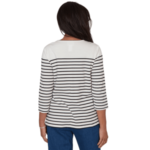 Petite Alfred Dunner Classics Sunflower Stripe Blouse alternate view