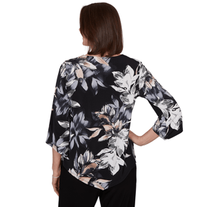 Petite Alfred Dunner Classics 3/4 Sleeve Floral Blouse alternate view