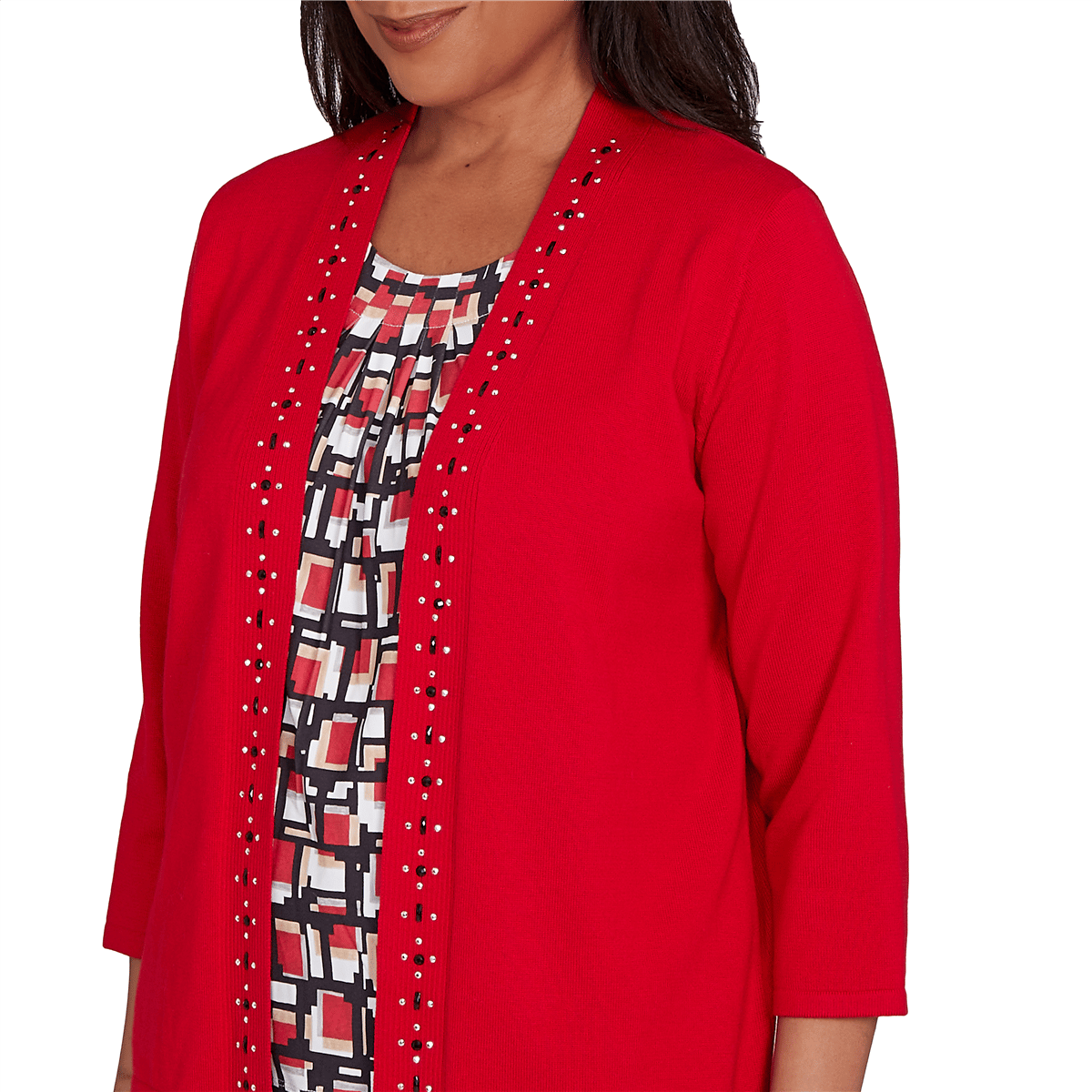 Alfred Dunner Womens Alfred Dunner Business As Usual Two In One