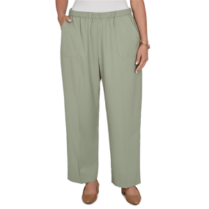 Plus Size Alfred Dunner Twill Pants - Short Length