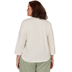 Plus Size Alfred Dunner Floral Sequin Blouse alternate view