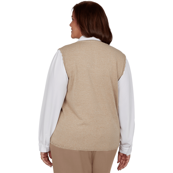 Plus Size Alfred Dunner Union Square Floral Two-in-One Blouse alternate view