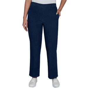 Petite Alfred Dunner Tuscany Pull On Jeans - Short Length