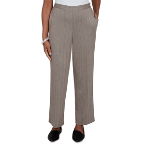 Petite Alfred Dunner Regent Street Herringbone Pants-Short Length