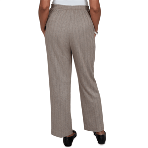 Petite Alfred Dunner Regent Street Herringbone Pants-Short Length alternate view