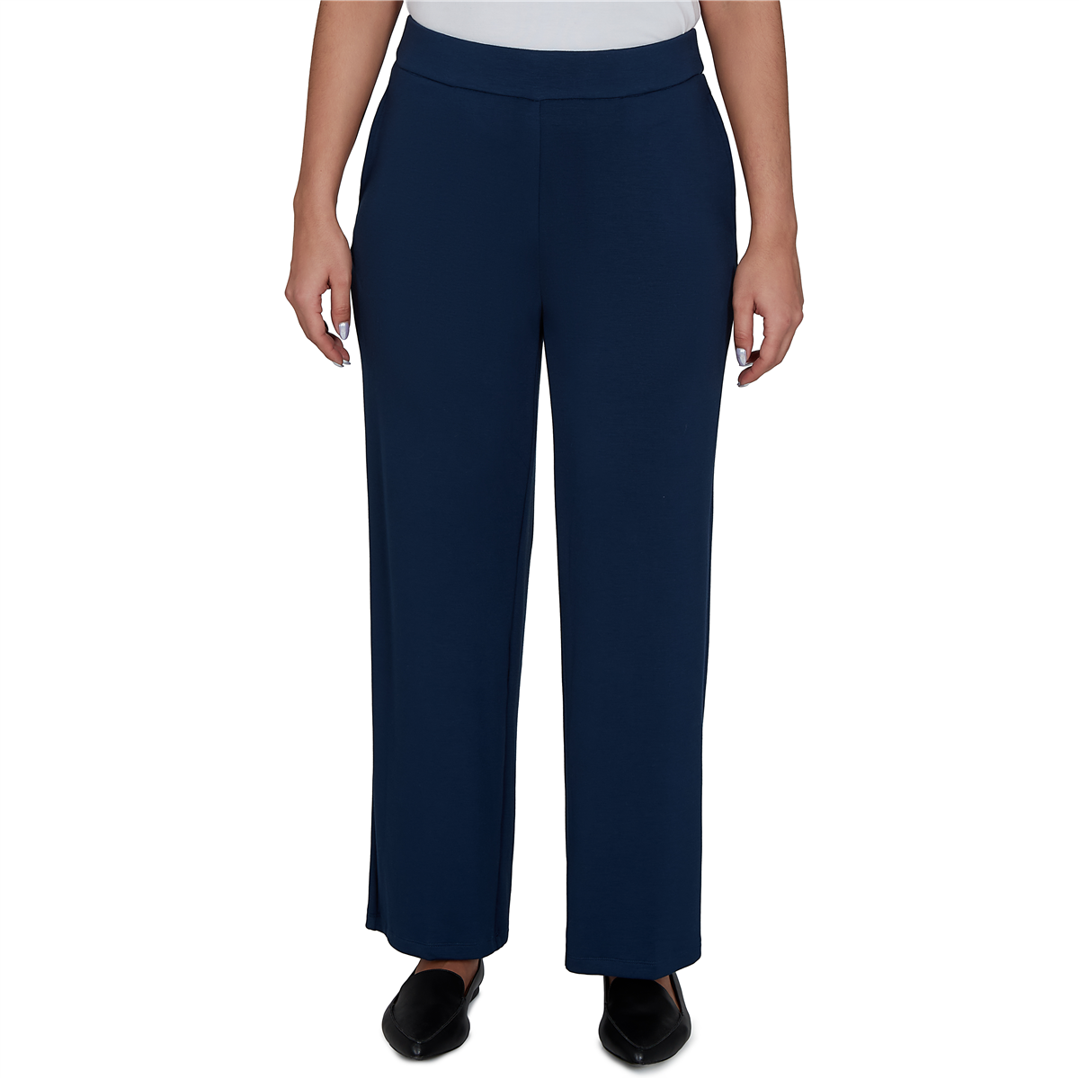 Petite Alfred Dunner Good To Go Pull On Pants - Short Length