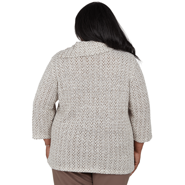 Plus Size Alfred Dunner Luxe Be A Lady Cowl Neck Sweater alternate view