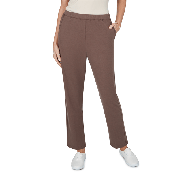 Petite Alfred Dunner Luxe Be A Lady Rib Knit Pull On Pants