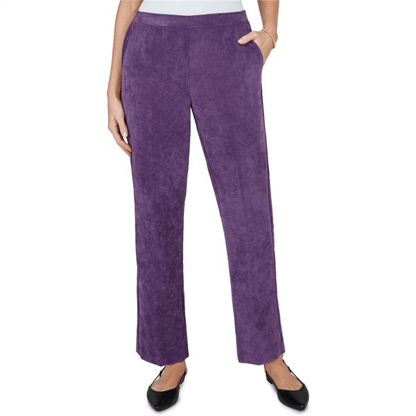 Petite Alfred Dunner Vail Knit Corduroy Pants - Short Length