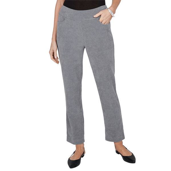 Petite Alfred Dunner Vail Pull On Slim Fit Corduroy Pants