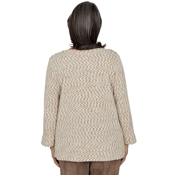 Petite Alfred Dunner Sunset Ridge Space Dye Chenille Sweater alternate view