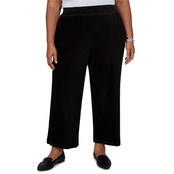 Plus Size Alfred Dunner Weekend Warrior Pull On Velour Pants