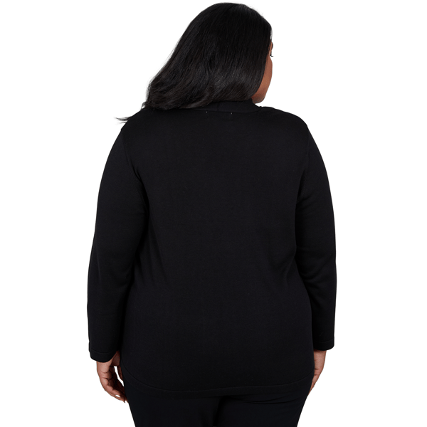 Plus Size Alfred Dunner Cityscape Medallion Two in One Sweater alternate view