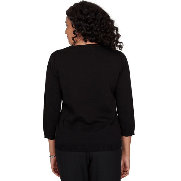 Petite Alfred Dunner Cityscape Argyle Heat Set Sweater alternate view