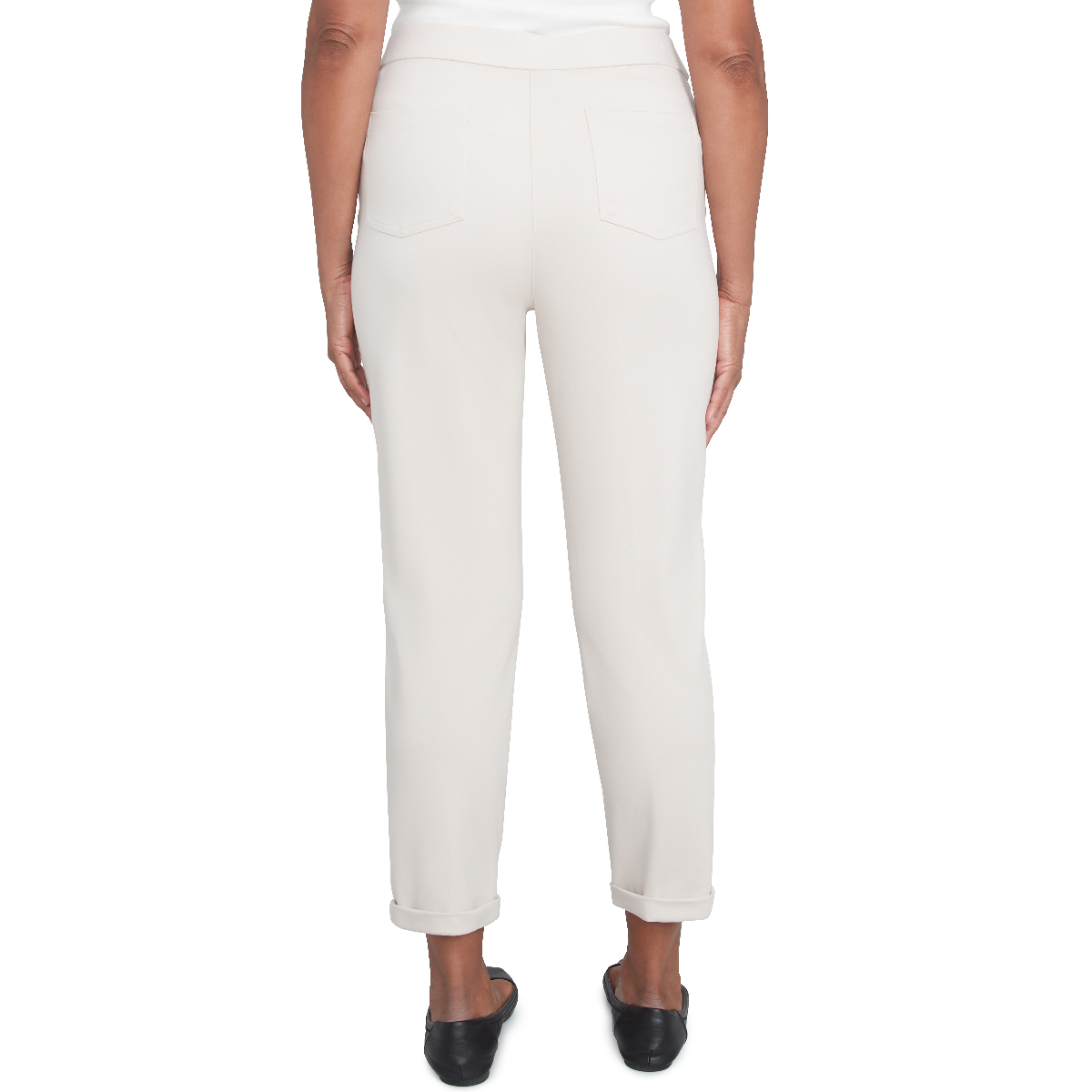 Womens Alfred Dunner Romancing The Stone Cuffed Ankle Pants