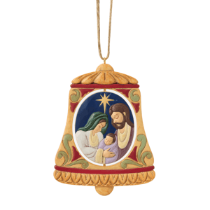 Jim Shore Heartwood Creek Holy Family Bell Christmas Ornament