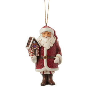 Jim Shore Heartwood Creek Gingerbread Santa Christmas Ornament