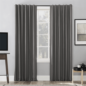 Sun Zero Evelina 100% Blackout Back Tab Curtain Panel