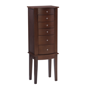 Linon Home Decor Maddie Espresso Jewelry Armoire