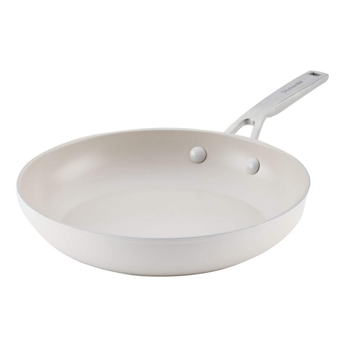 KitchenAid Hard-Anodized Ceramic Induction 10" Skillet - Porcelain White