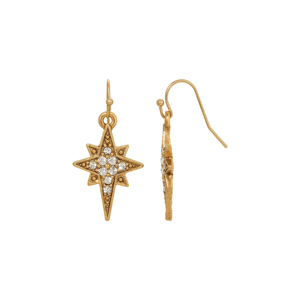 Symbols of Faith 14kt. Gold-Dipped Star of Bethlehem Earrings