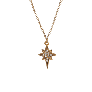 Symbols of Faith 14kt. Gold-Dipped Star of Bethlehem Necklace