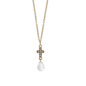 Symbols of Faith Our Lady of Guadalupe Blue Bead Pendant Necklace