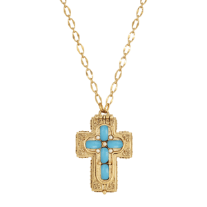 Symbols of Faith 14kt. Gold-Dipped Moonstone Locket Necklace