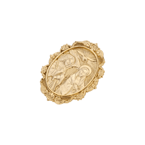 Symbols of Faith Gold-Tone Father, Son, & Holy Spirit Etched Pin